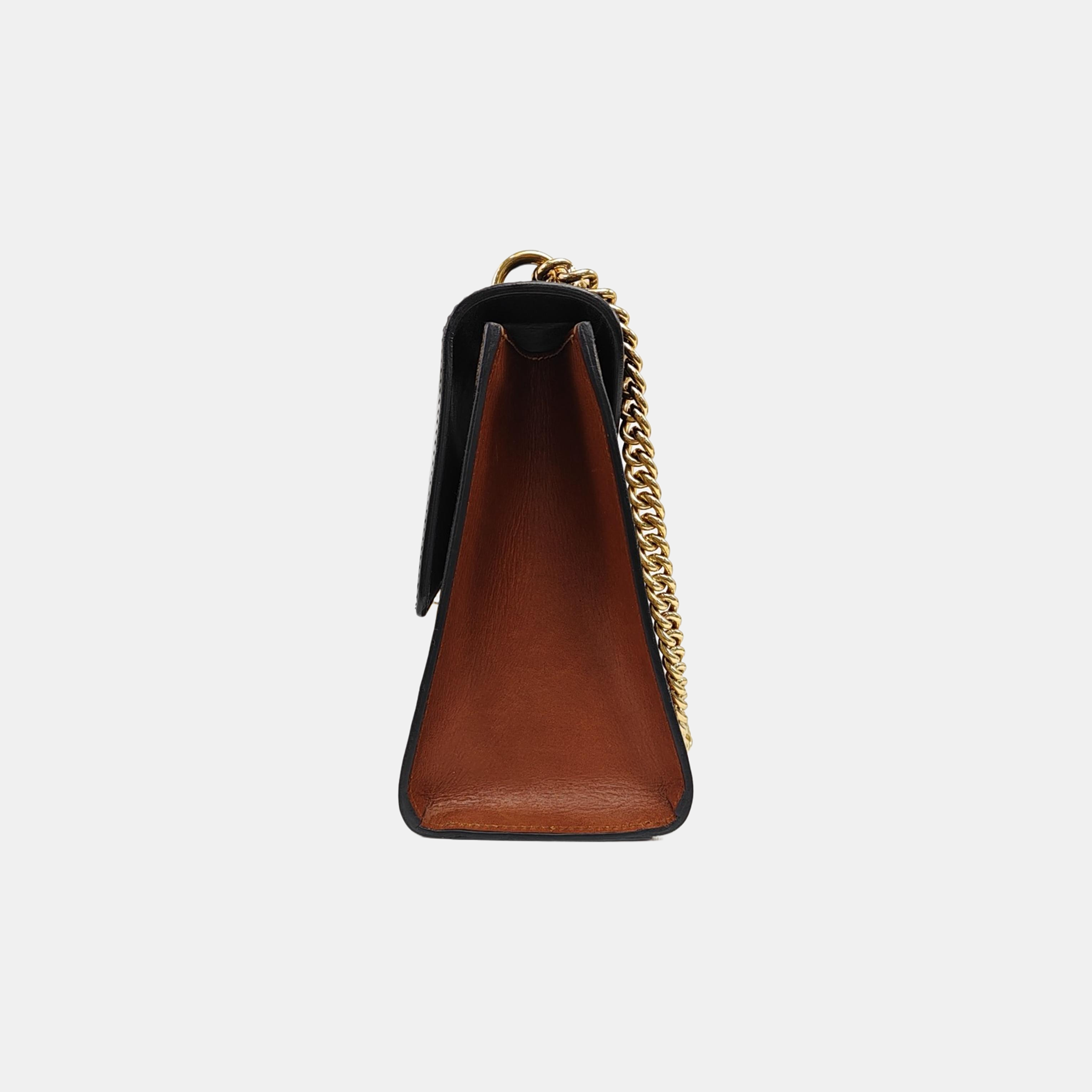 Padlock Medium Monogram Coated Canvas Beige