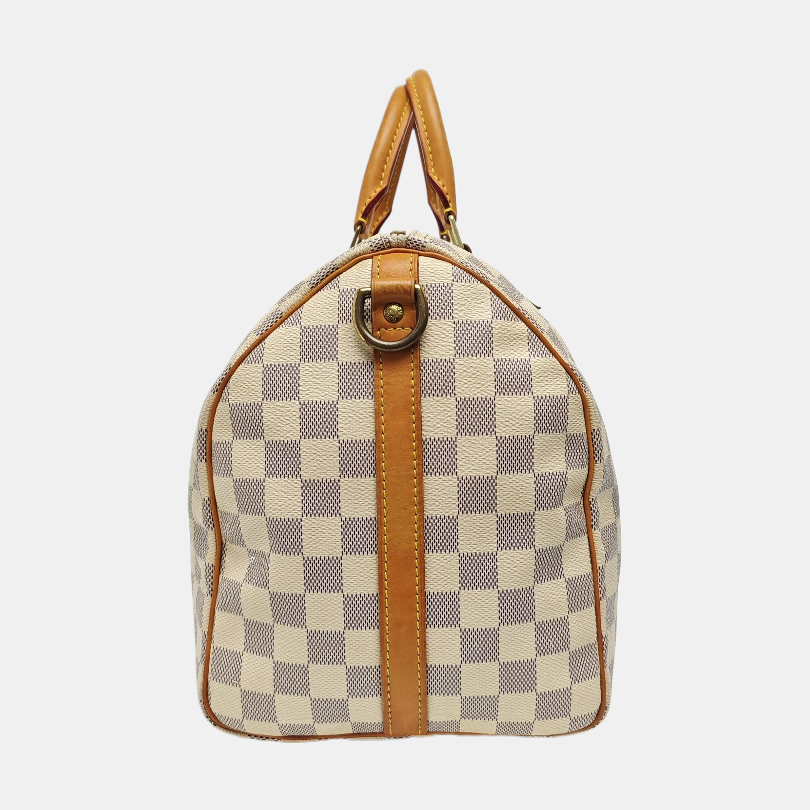 SPEEDY 35 Damier Azur Coated Canvas White