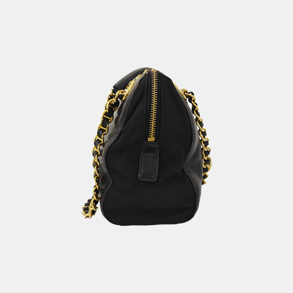 Calfskin Shoulder Bag Black