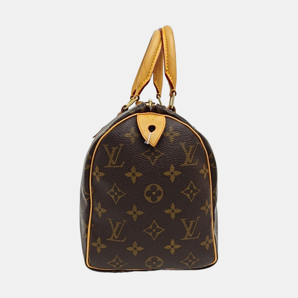 SPEEDY 25 Monogram Coated Canvas Brown