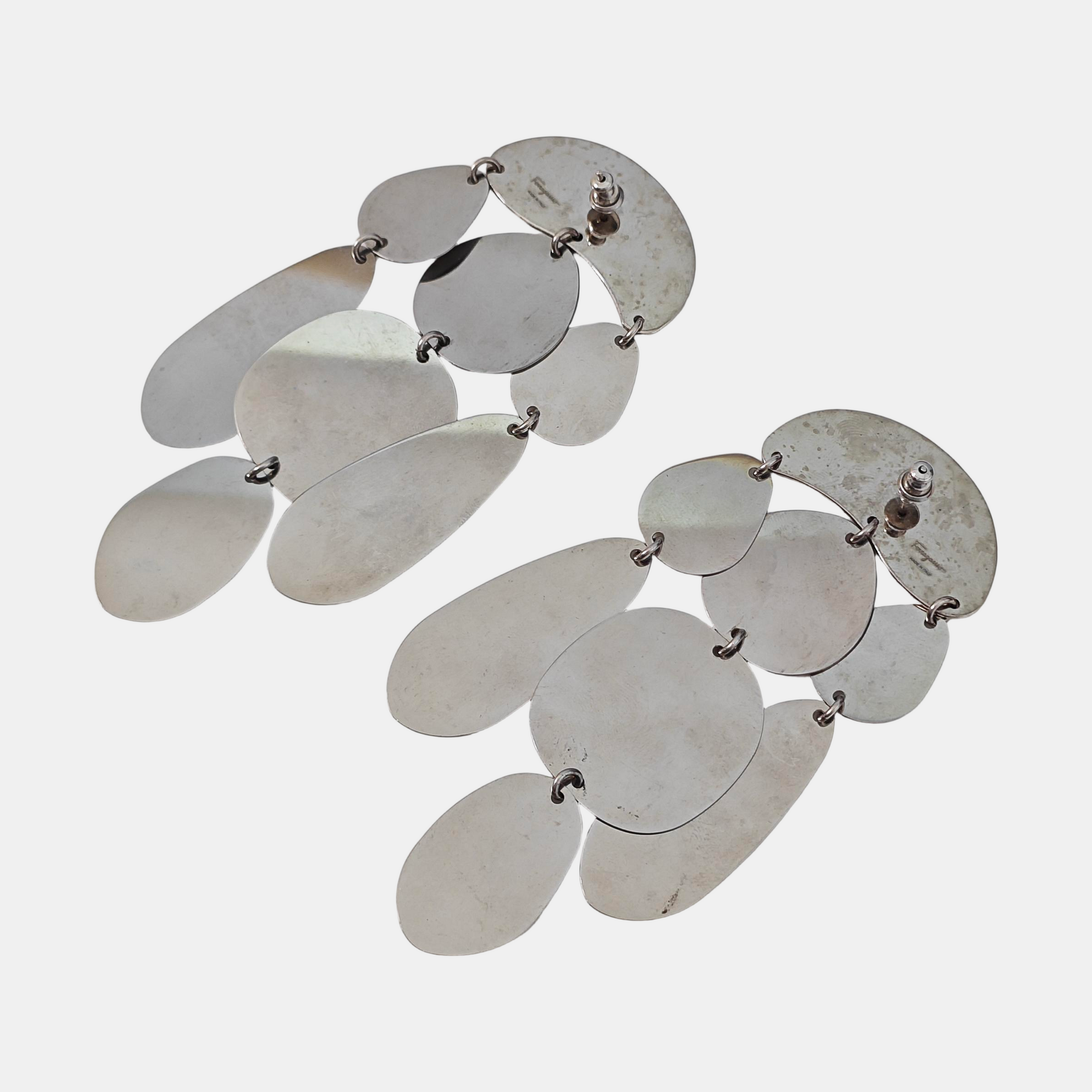 Metal Silver Stud Earrings