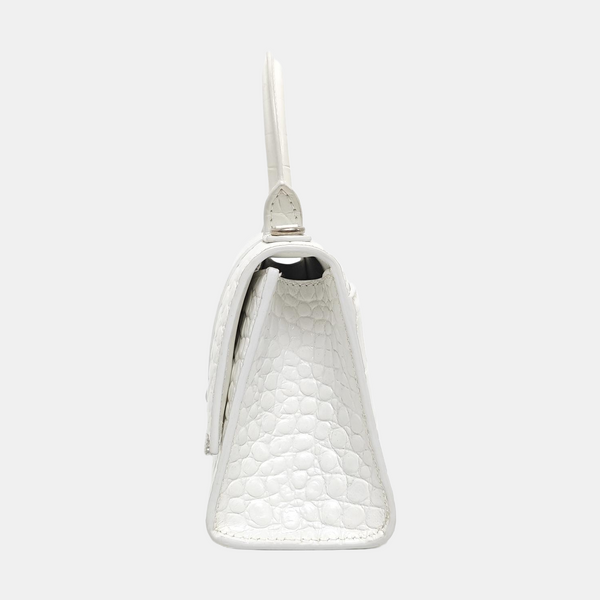 Hourglass Small Calfskin White