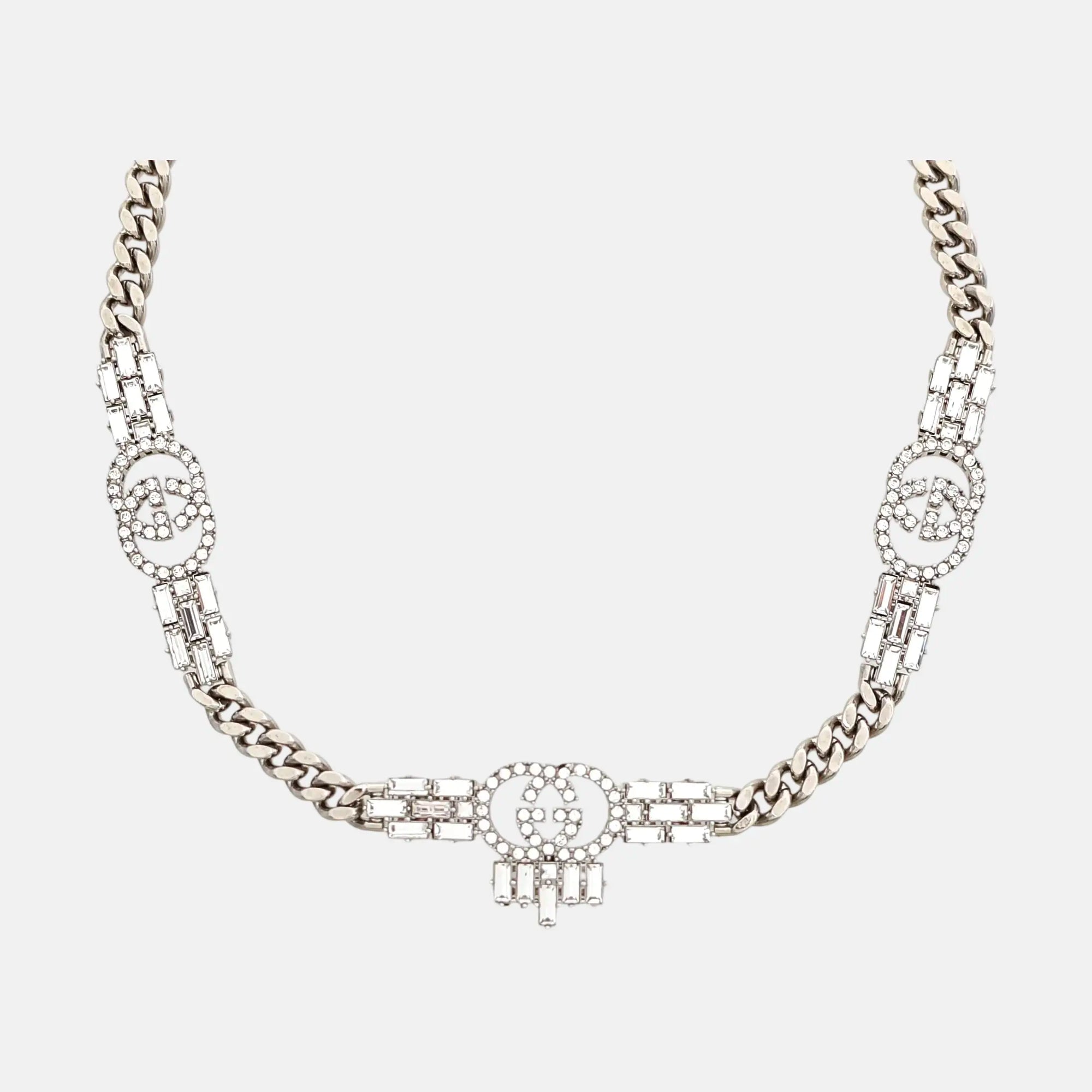 Fabric Silver Necklace