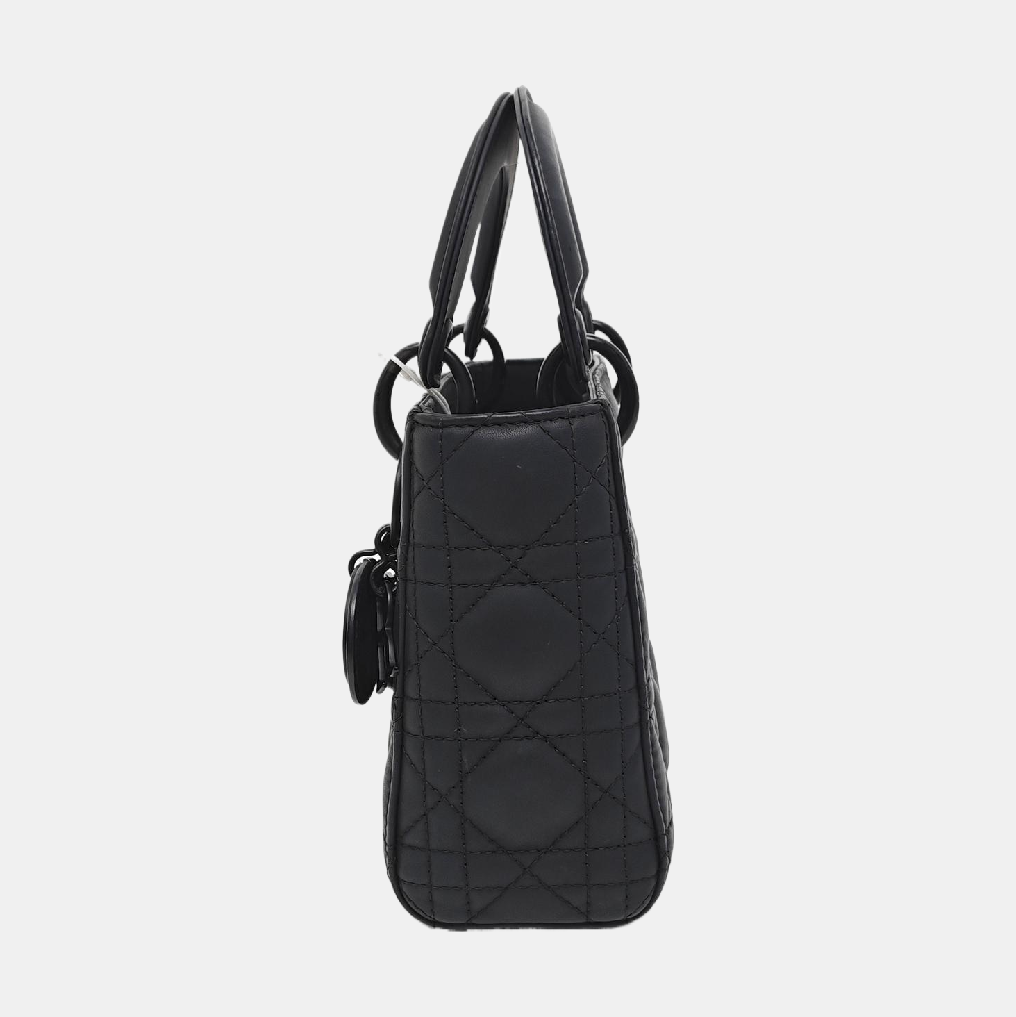 Lady Dior Mini Cannage Lambskin Black