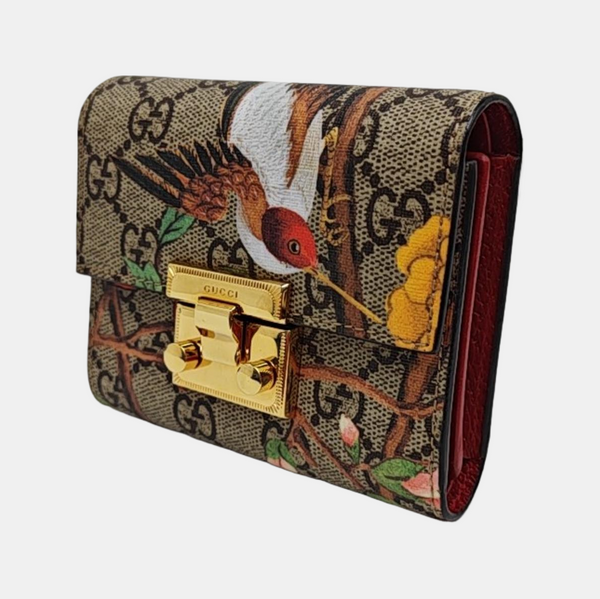 Padlock Monogram Coated Canvas Beige Wallet
