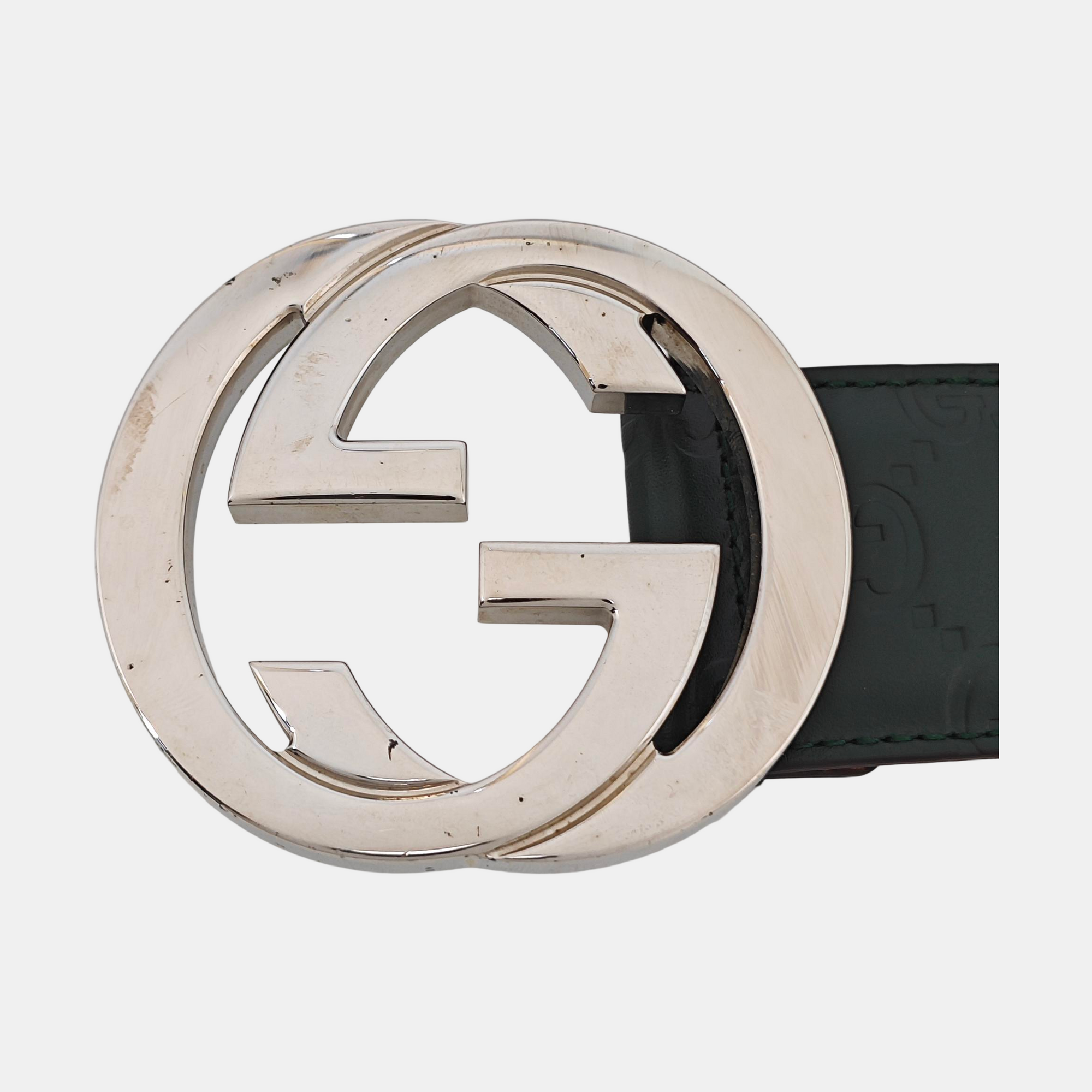 Leather Belt Green