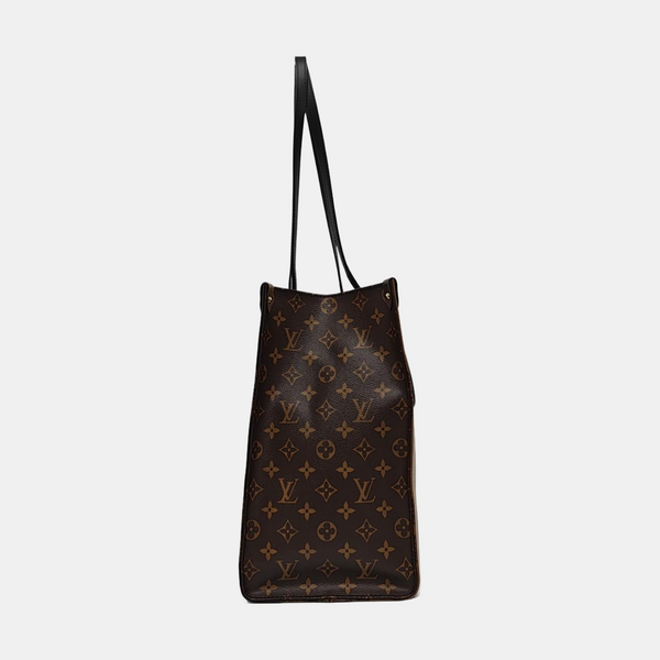 Authenticated pre-owned  ONTHEGO GM Monogram Coated Canvas Brown - Tote Bag at Looply