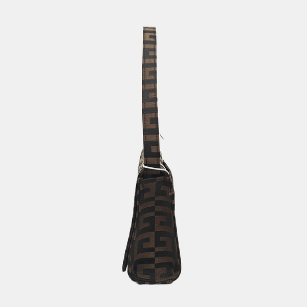 Fabric Shoulder Bag Black