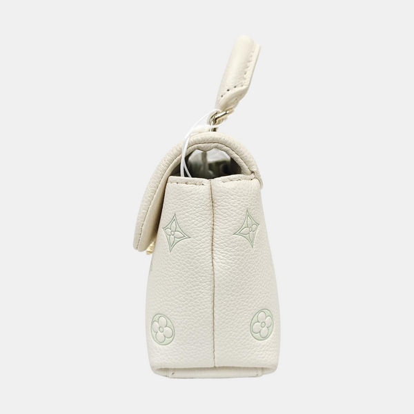 MADELEINE Mini Monogram Calfskin White