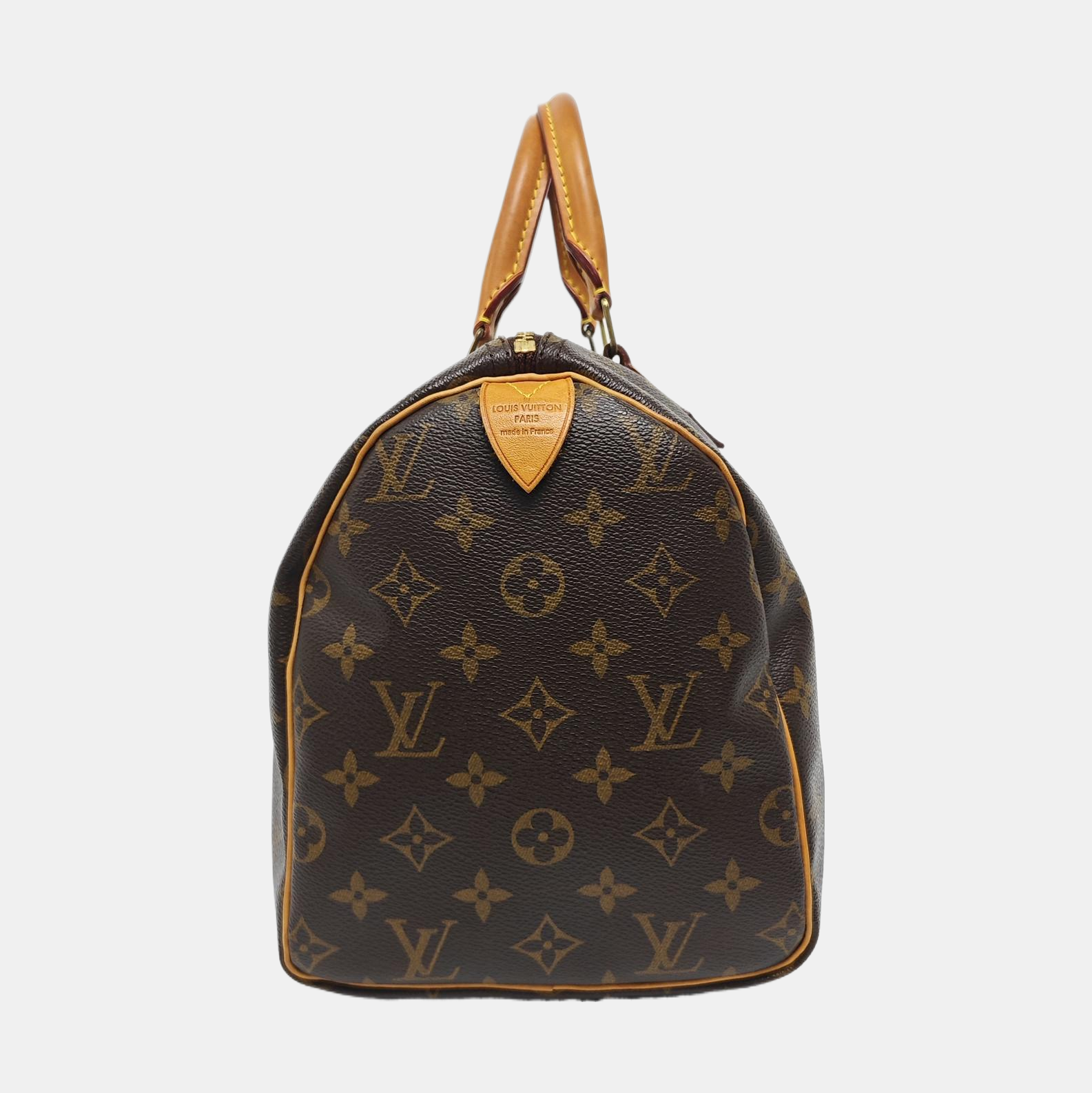 SPEEDY 30 Monogram Coated Canvas Brown