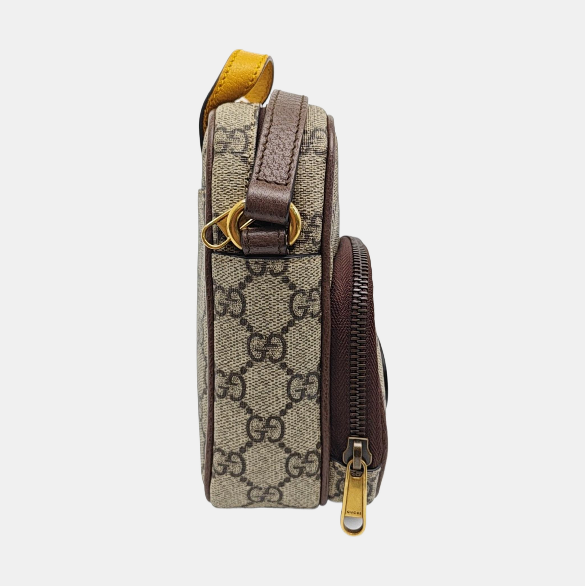 Neo Vintage Mini Monogram Coated Canvas Brown
