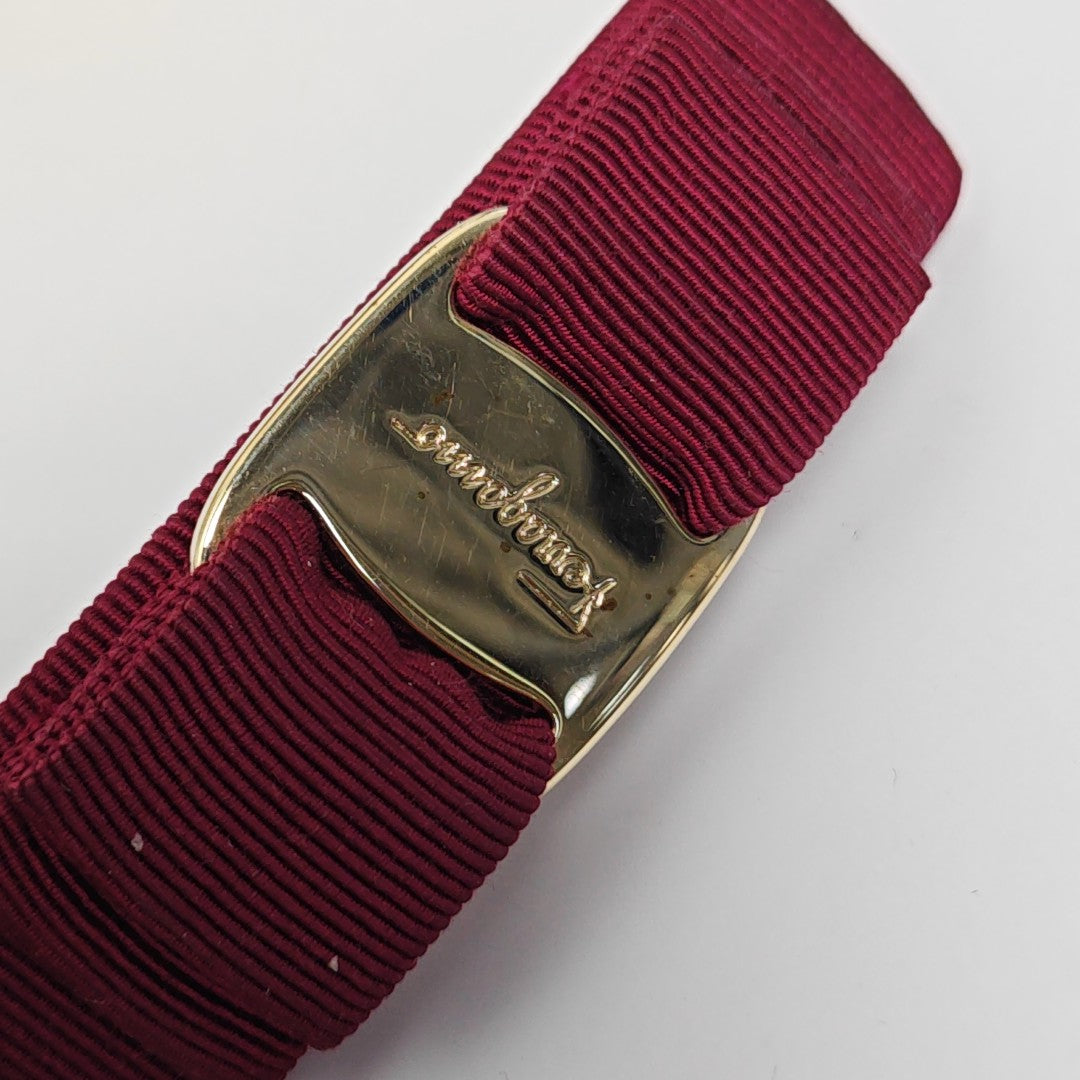 Fabric Hair Clip Red