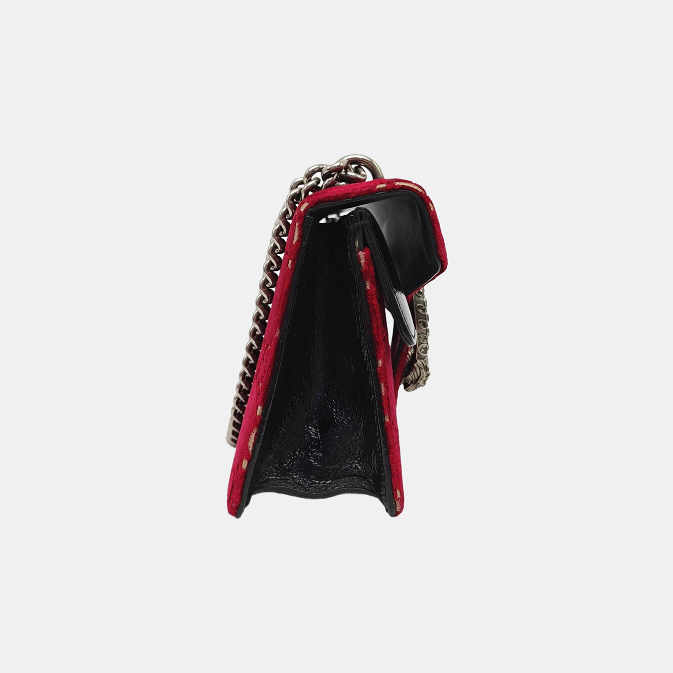 Dionysus Small Monogram Velvet Red