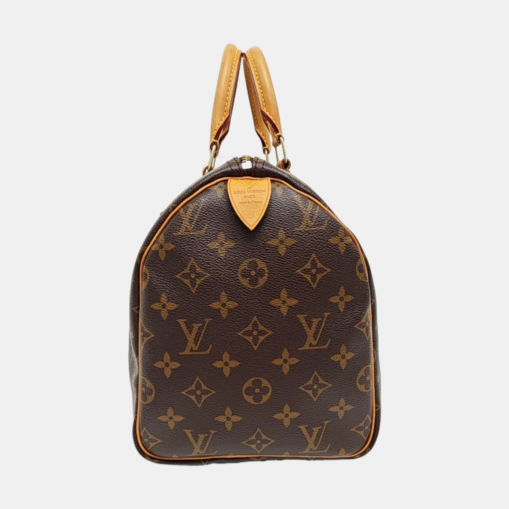 SPEEDY 30 Monogram Coated Canvas Brown