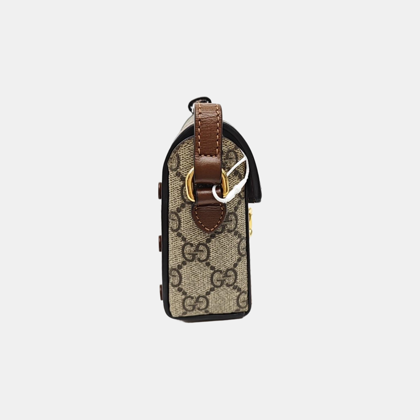 Horsebit 1955 Mini Monogram Coated Canvas Beige