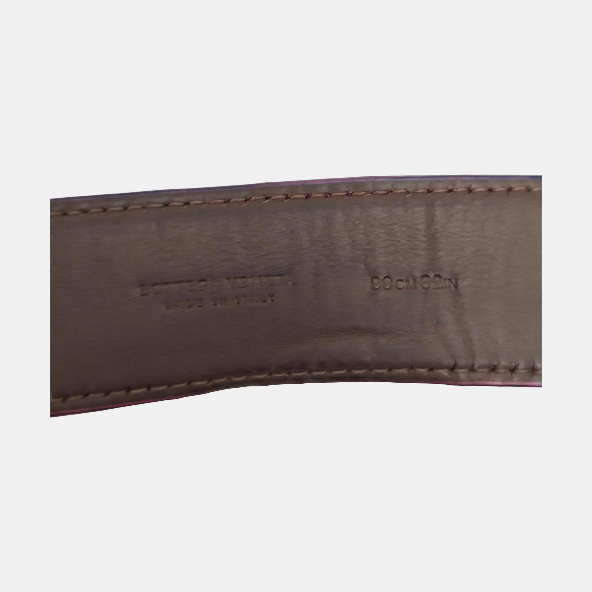 Leather Belt Purple