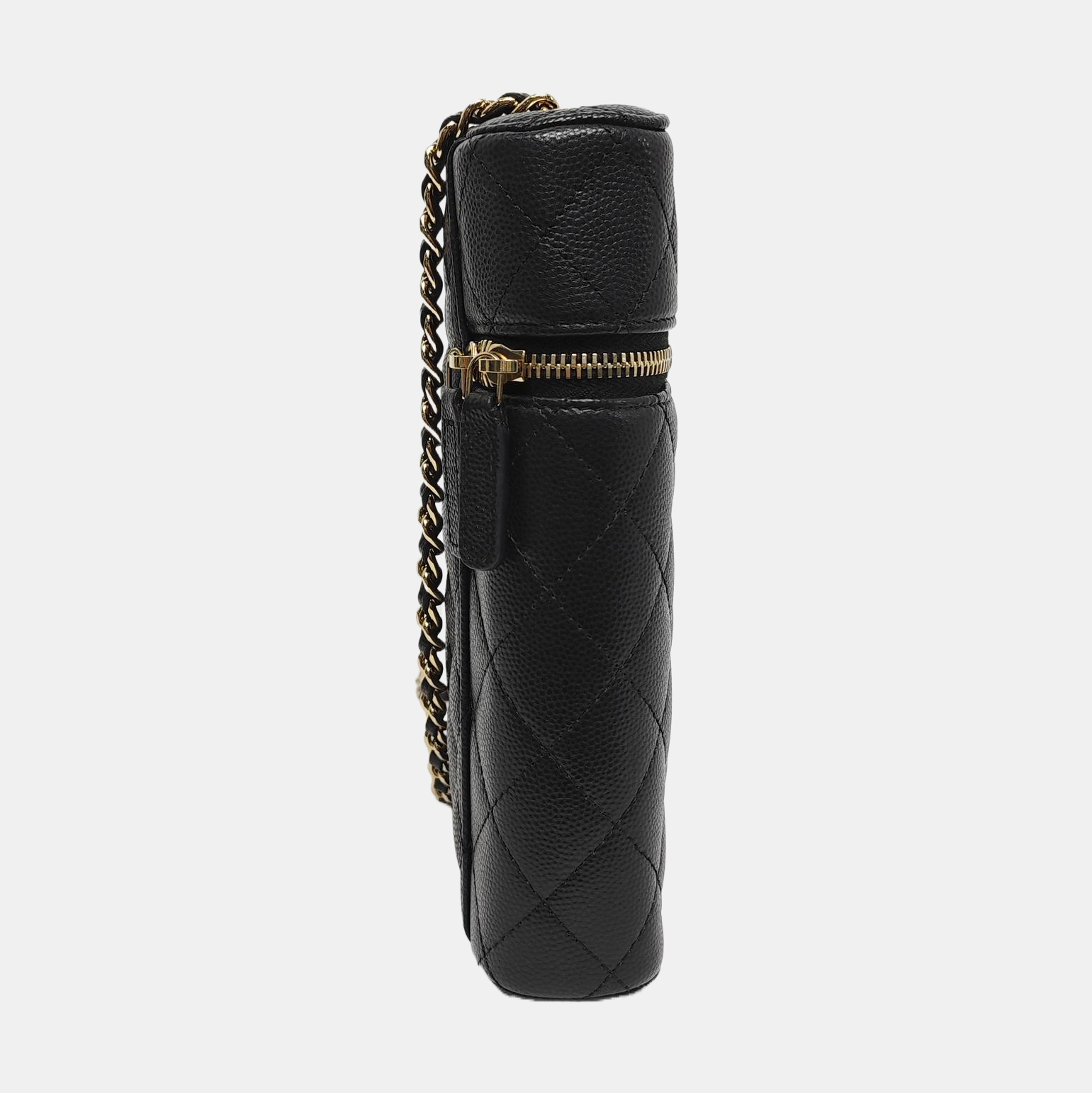 Quilted Grained Calfskin Black