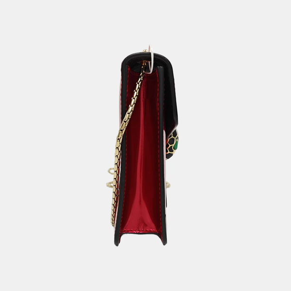 SERPENTI FOREVER Small Patent Leather Red
