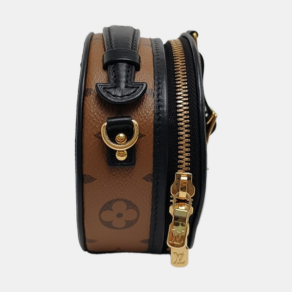 BOITE CHAPEAU Mini Monogram Coated Canvas Brown