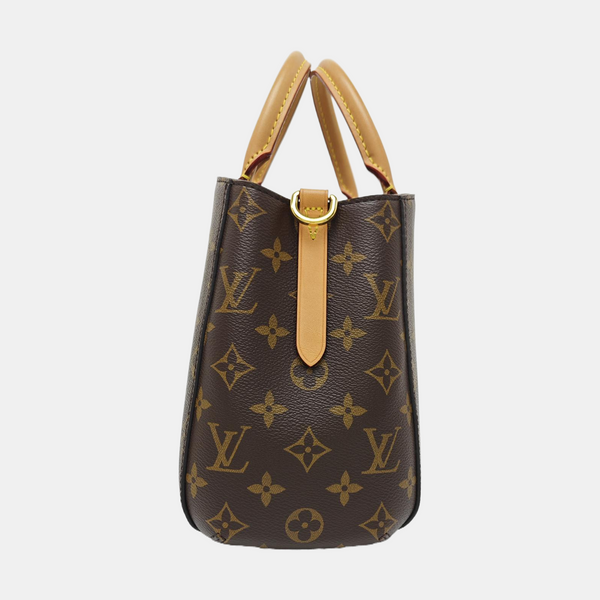 MONTAIGNE Monogram Coated Canvas Brown