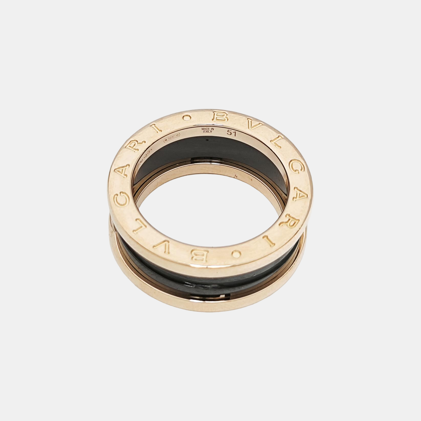 Anillo B.ZERO1 de oro rosa de 18k UE 51