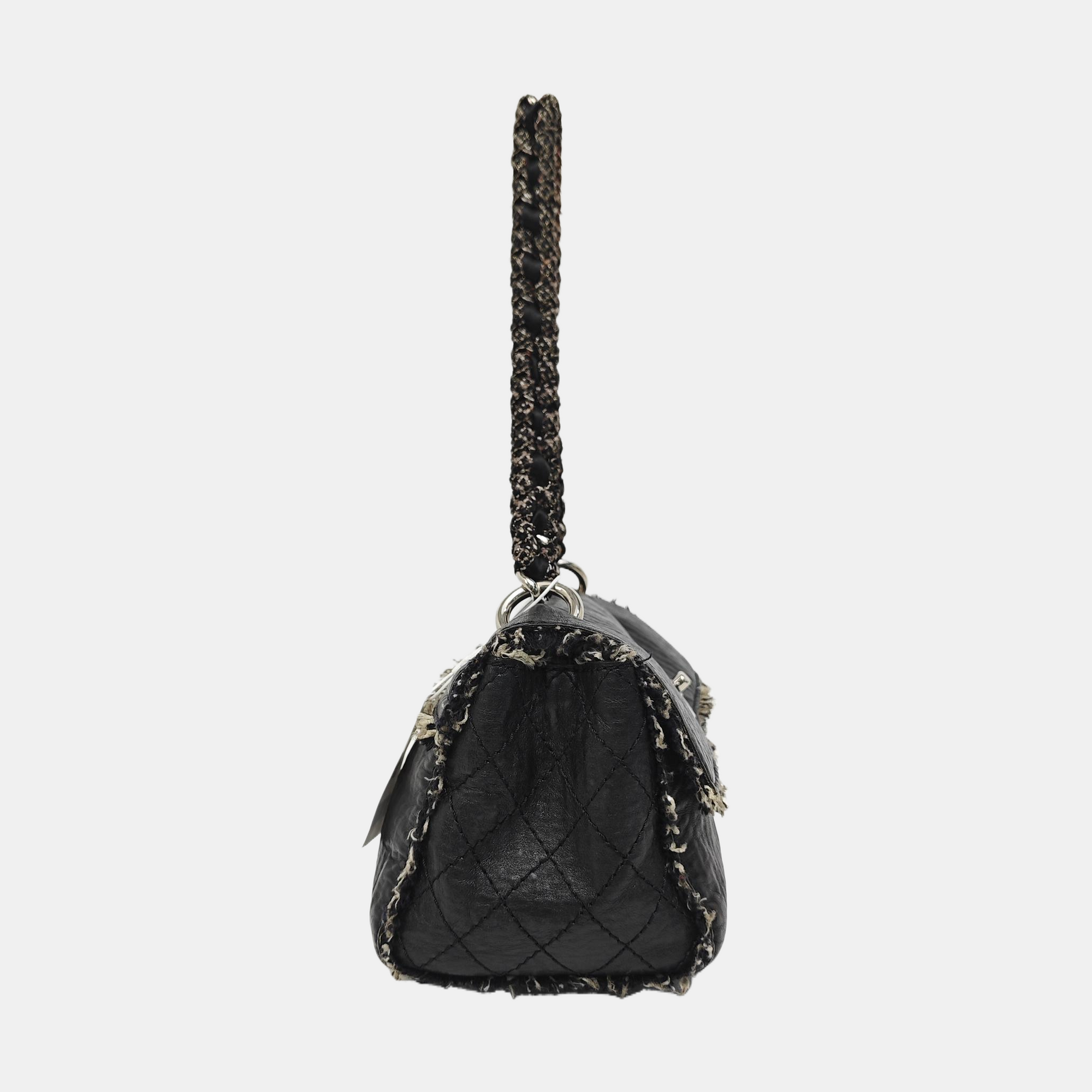 Calfskin Shoulder Bag Black