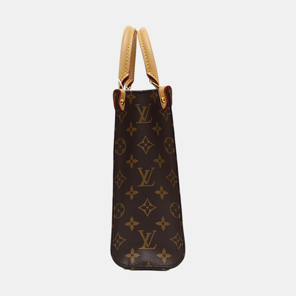 SAC PLAT BB Monogram Coated Canvas Brown