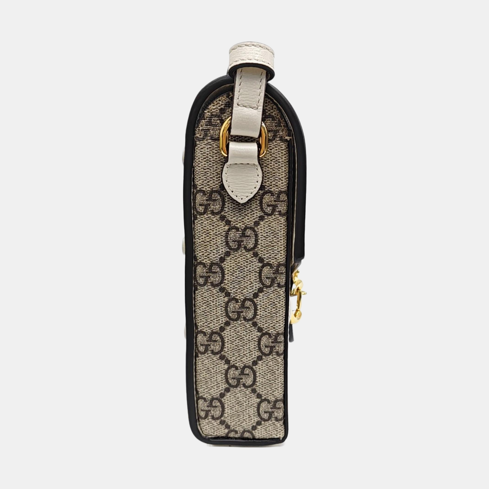 Horsebit 1955 Mini Coated Canvas Beige