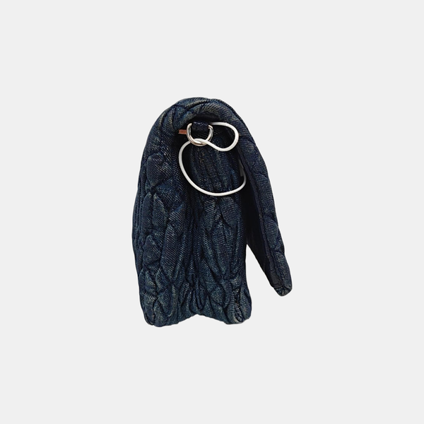Crystal Quilted Denim Blue