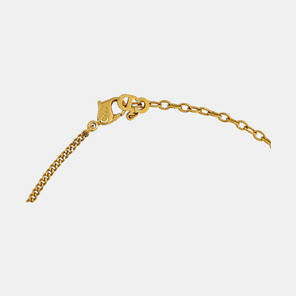 Twist Round Metal Gold Necklace