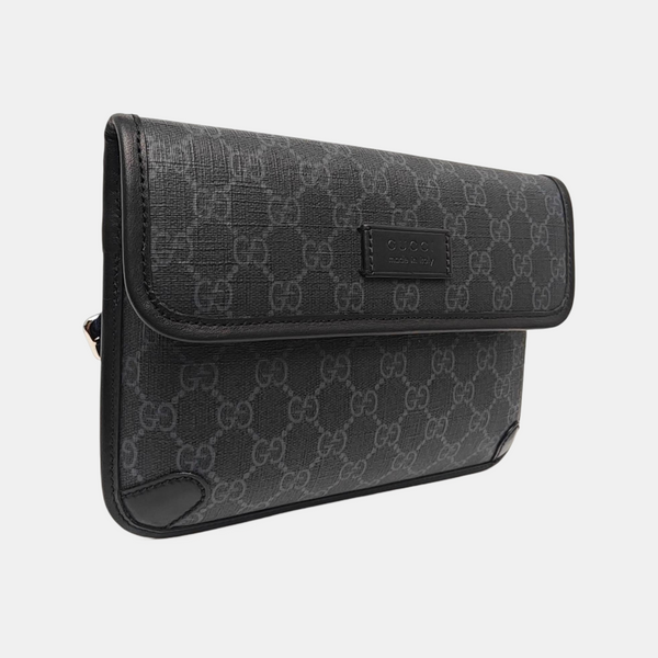 Neo Vintage Monogram Coated Canvas Black