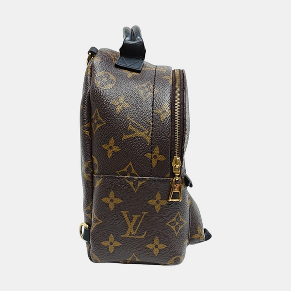 PALM SPRINGS Mini Monogram Coated Canvas Brown