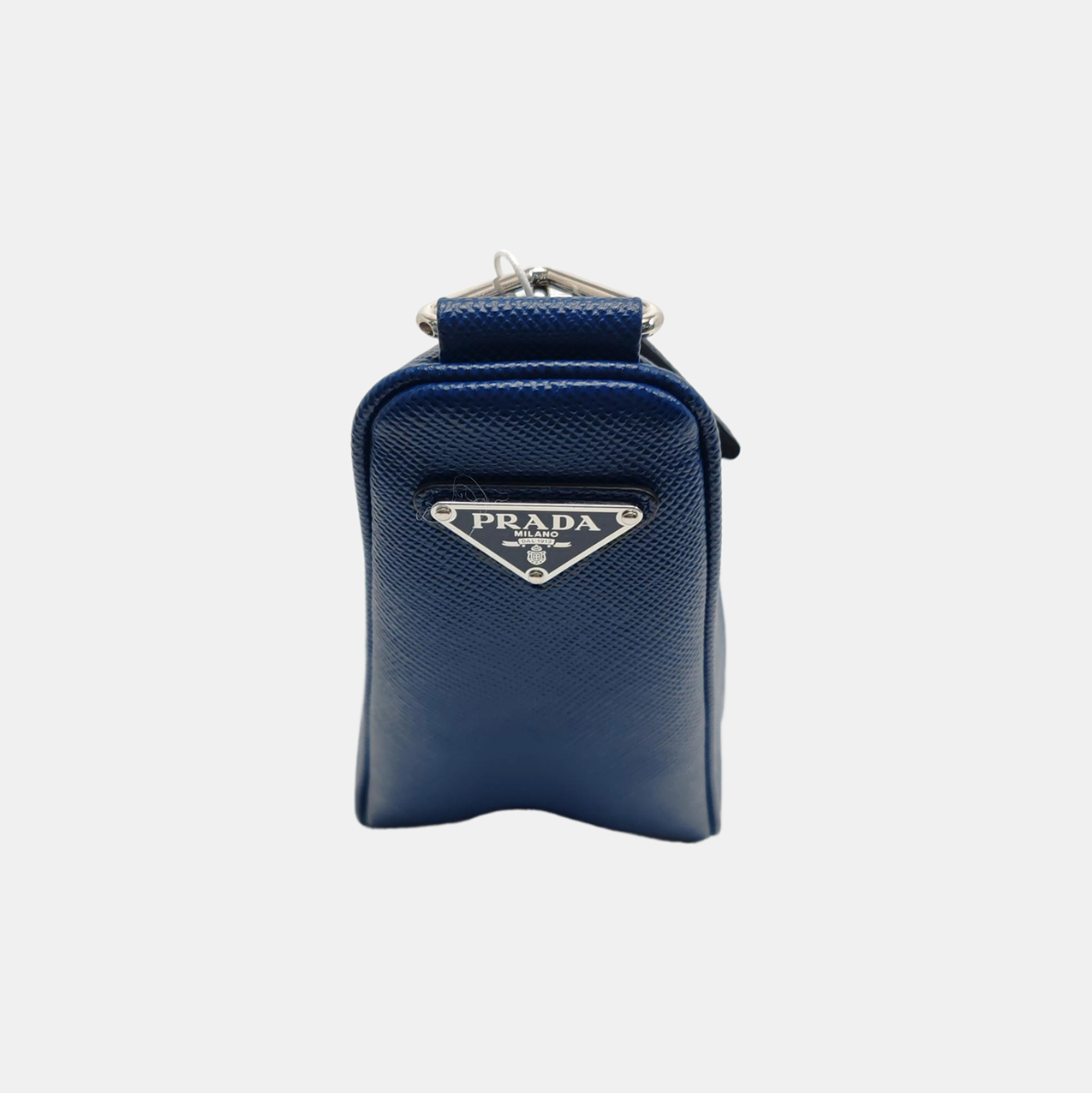 Authenticated pre-owned  Triangle Calfskin Blue - Crossbody Bag at Looply