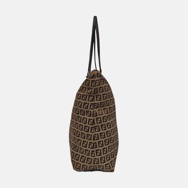 Canvas Top Handle Bag Brown