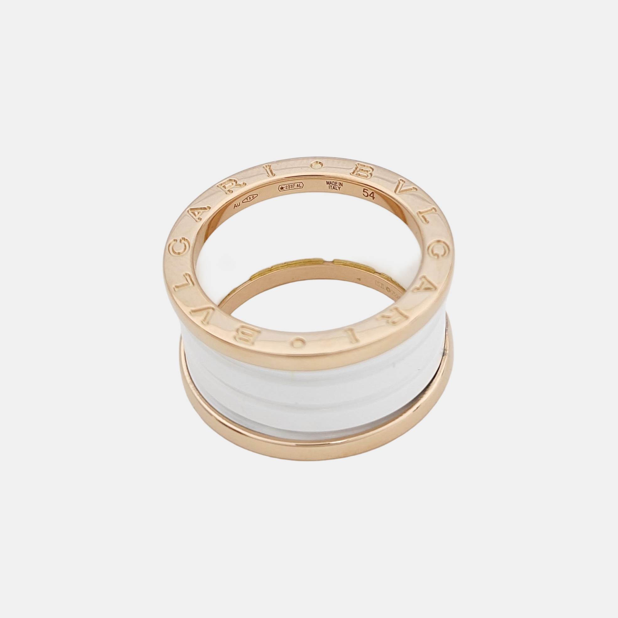 B.ZERO1 18k Rose Gold Ring EU 54