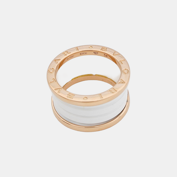 B.ZERO1 18k Rose Gold Ring EU 54