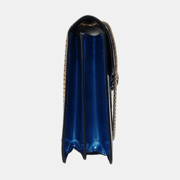 SERPENTI FOREVER Medium Calfskin Blue