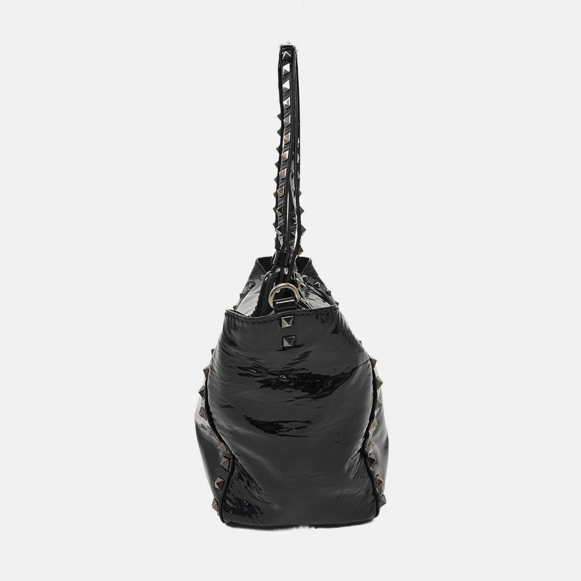 Rockstud Small Patent Leather Black
