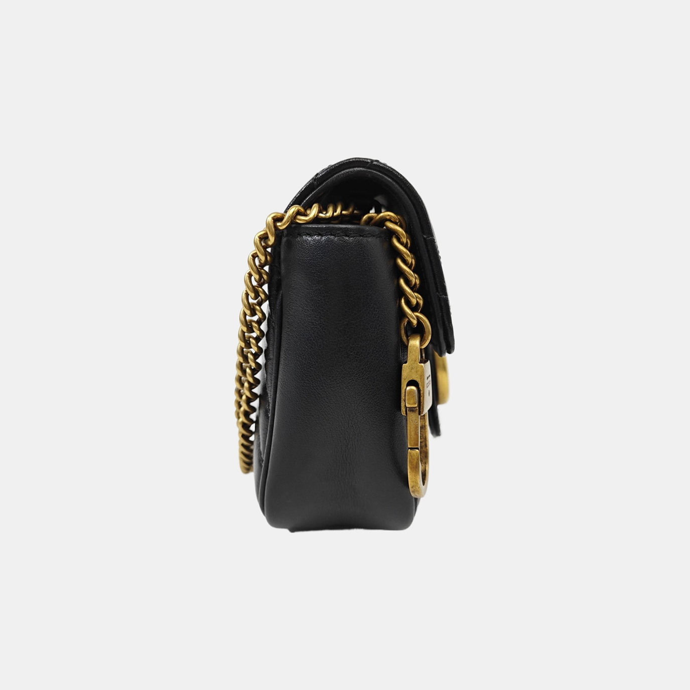 GG Marmont Mini Quilted Calfskin Black