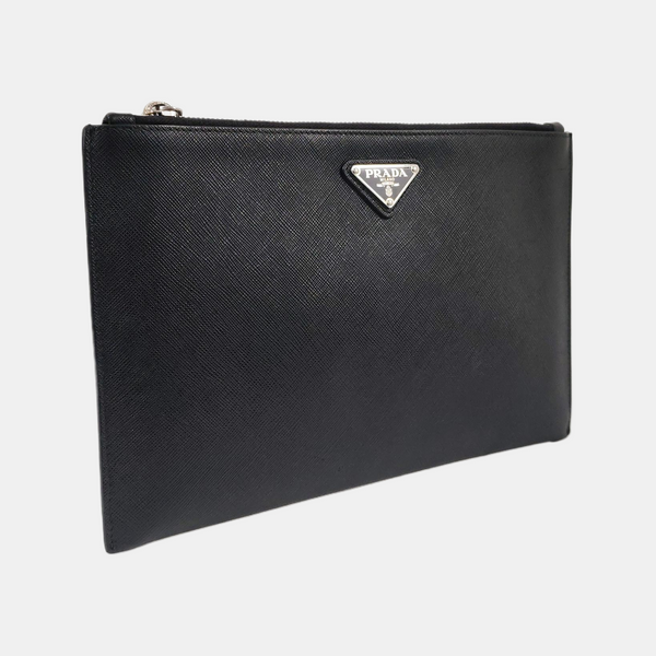 Clutch Saffiano Calfskin Black