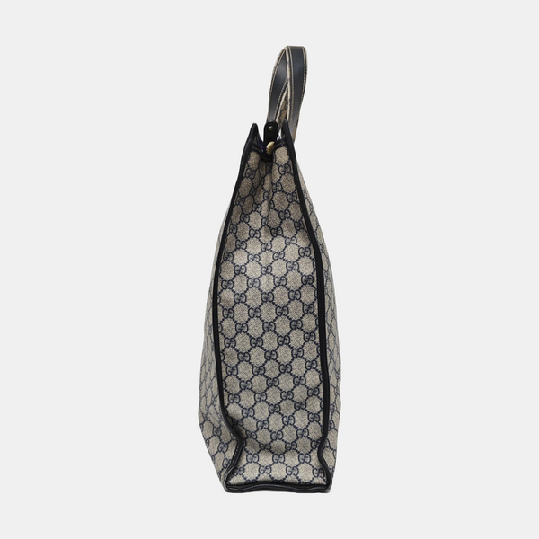Monogram Coated Canvas Tote Bag Black
