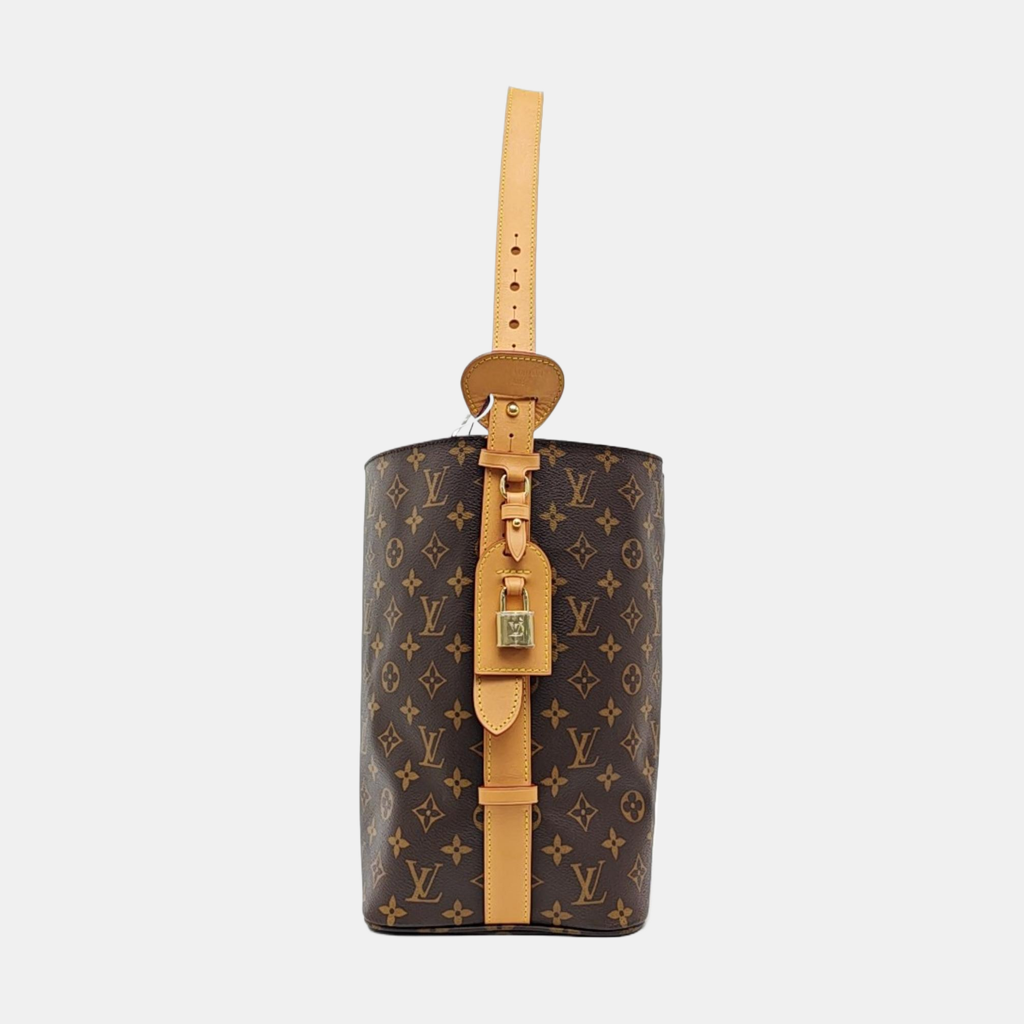 ALL IN GM Monogram Coated Canvas Brown