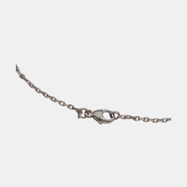 Pop H Metal Silver Necklace