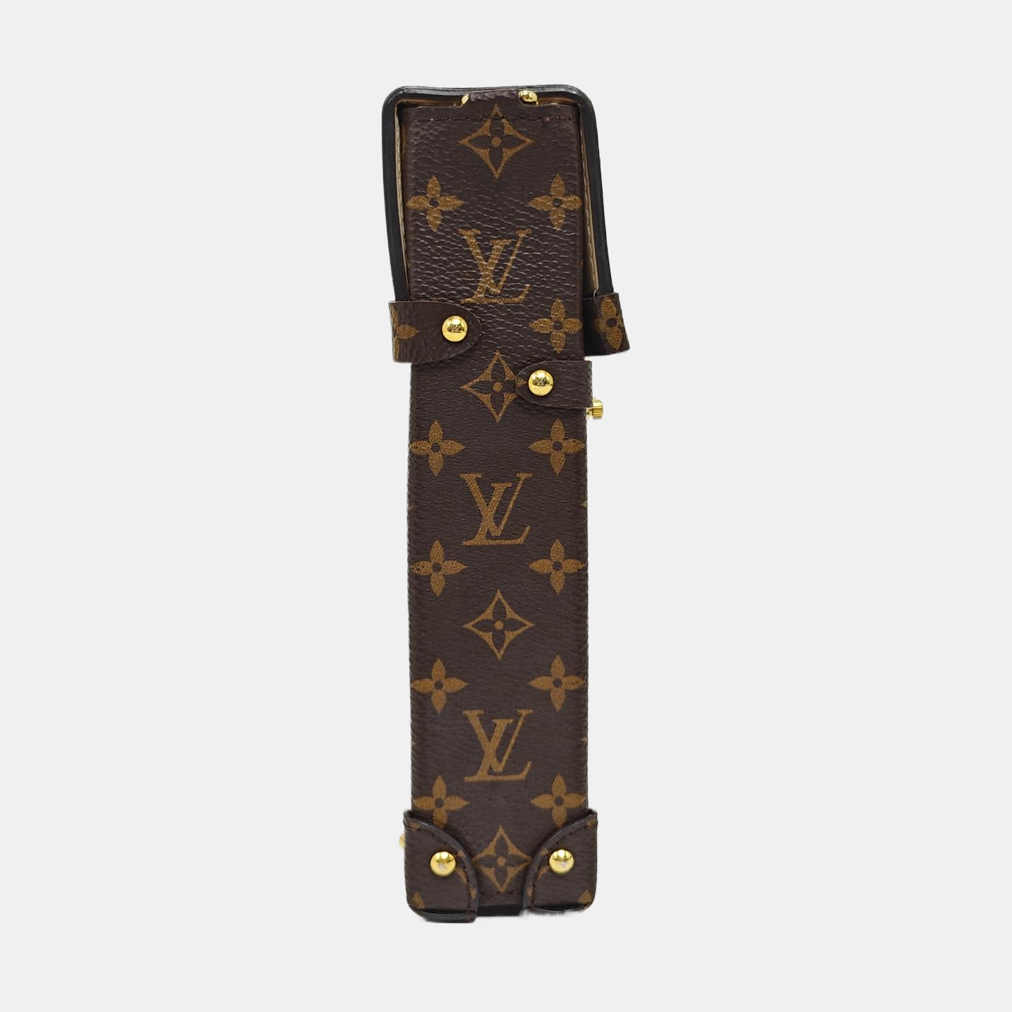 TRUNK Monogram Coated Canvas Brown