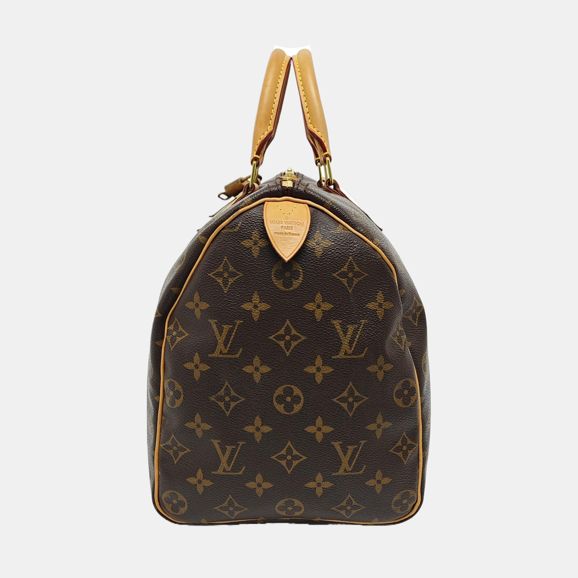 SPEEDY 35 Monogram Coated Canvas Brown