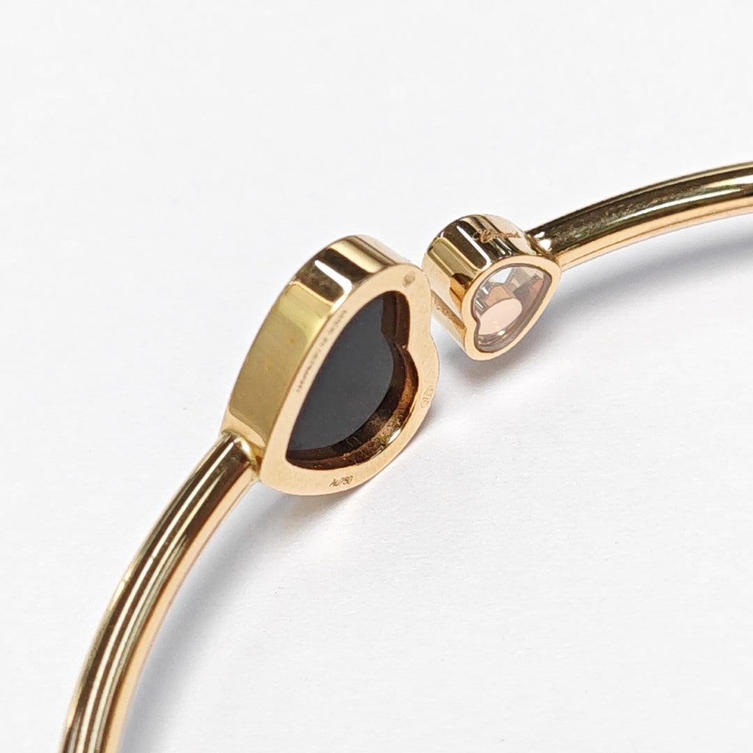 Happy Hearts 18k Rose Gold Bangle