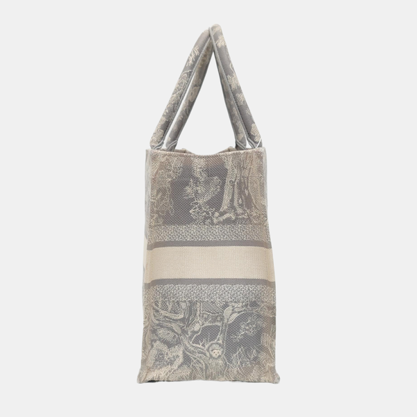 Book Tote Medium Canvas Gray