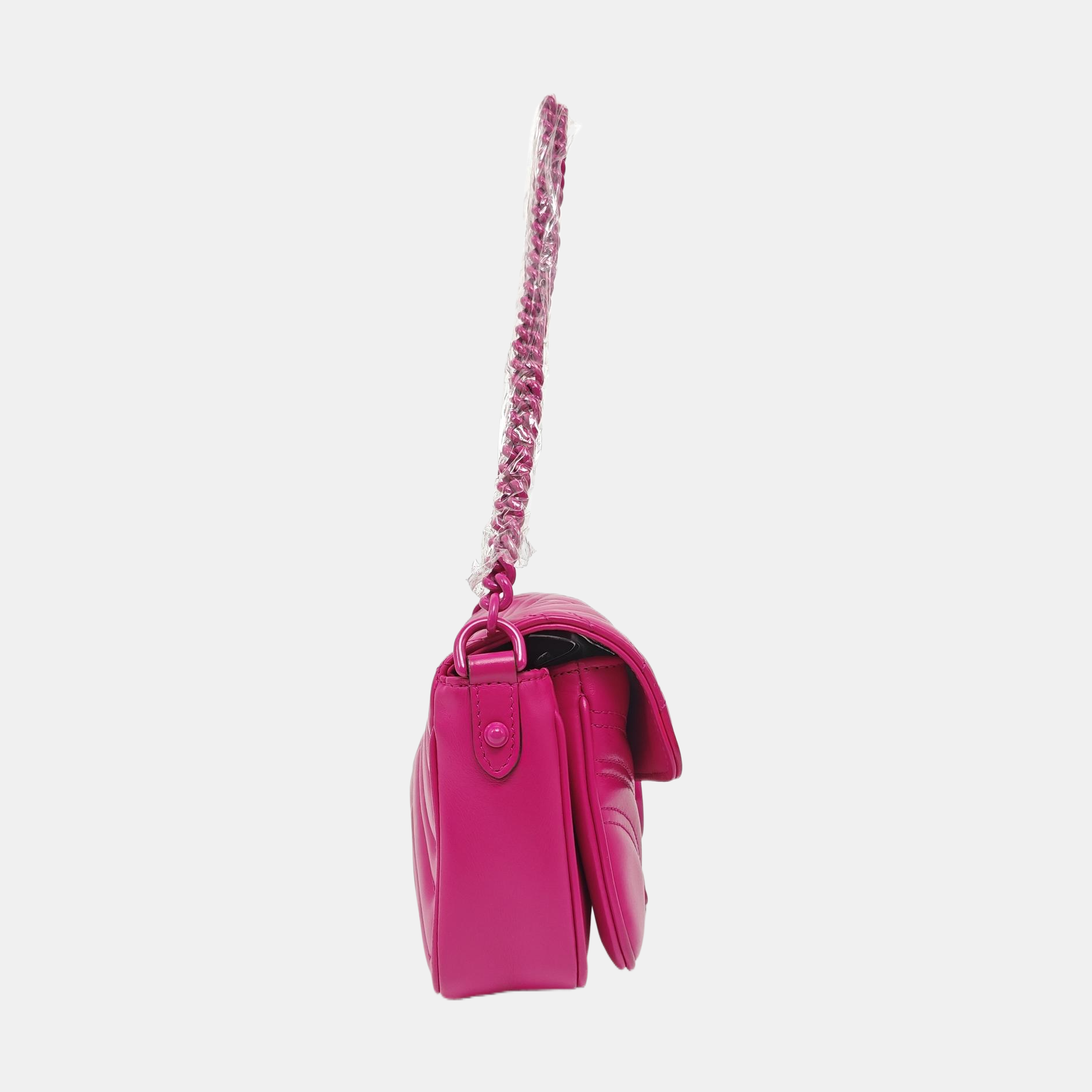 GG Marmont Medium Quilted Calfskin Red