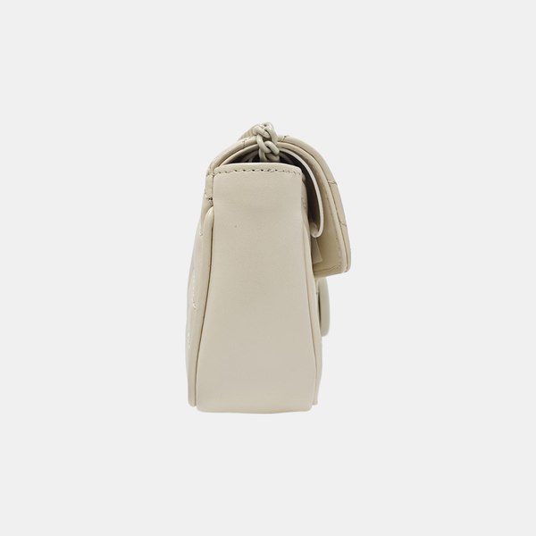 GG Marmont Mini Quilted Calfskin White