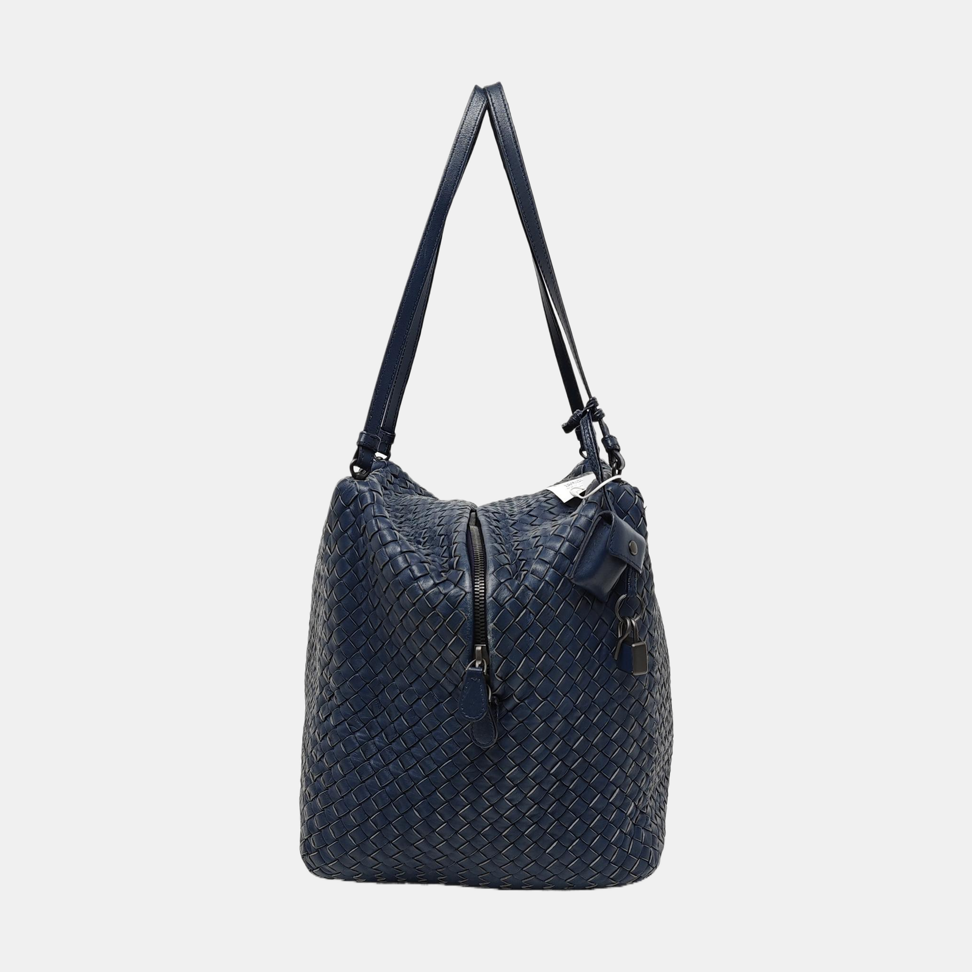 Calfskin Shoulder Bag Blue